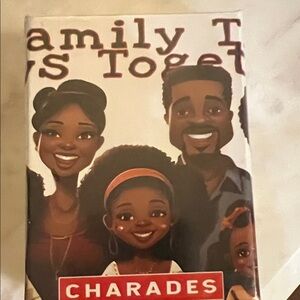 Family Together Charades Game - Illustrated Family Artwork